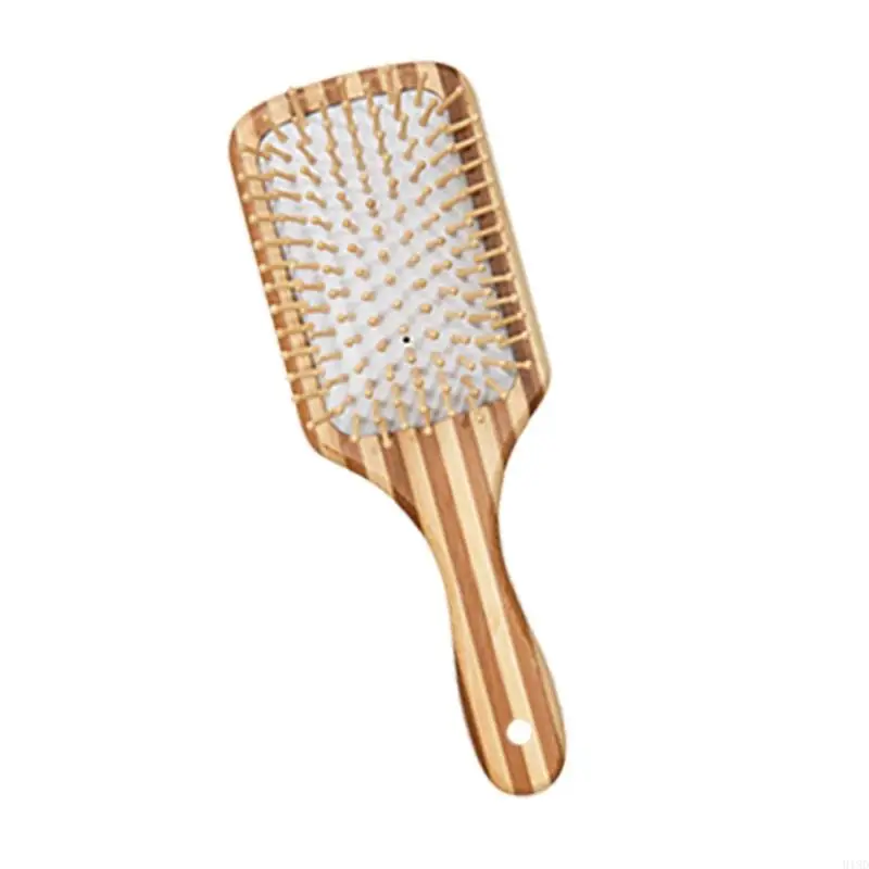 918d устойчивая зубная расческа с широким бамбуком для легкого раскрытия и здоровья волос