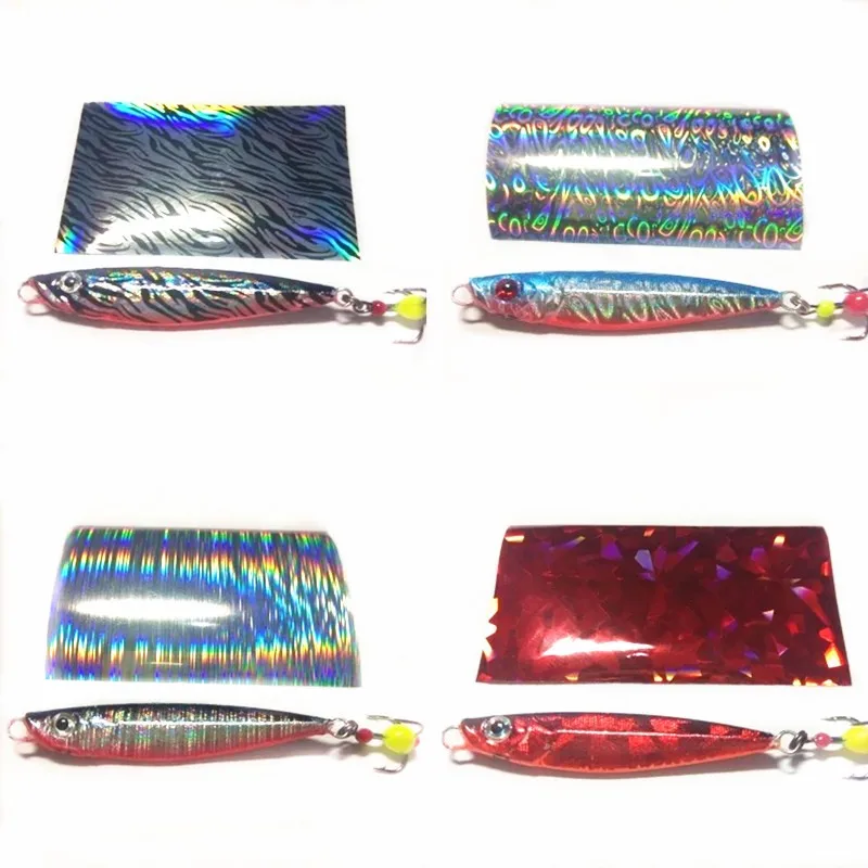 50/100cm Fish Scale Chameleon Nails Metal Nail Art Foil Fish Lure Transfer Decals Wraps Stickers Laser Manicure Decorations