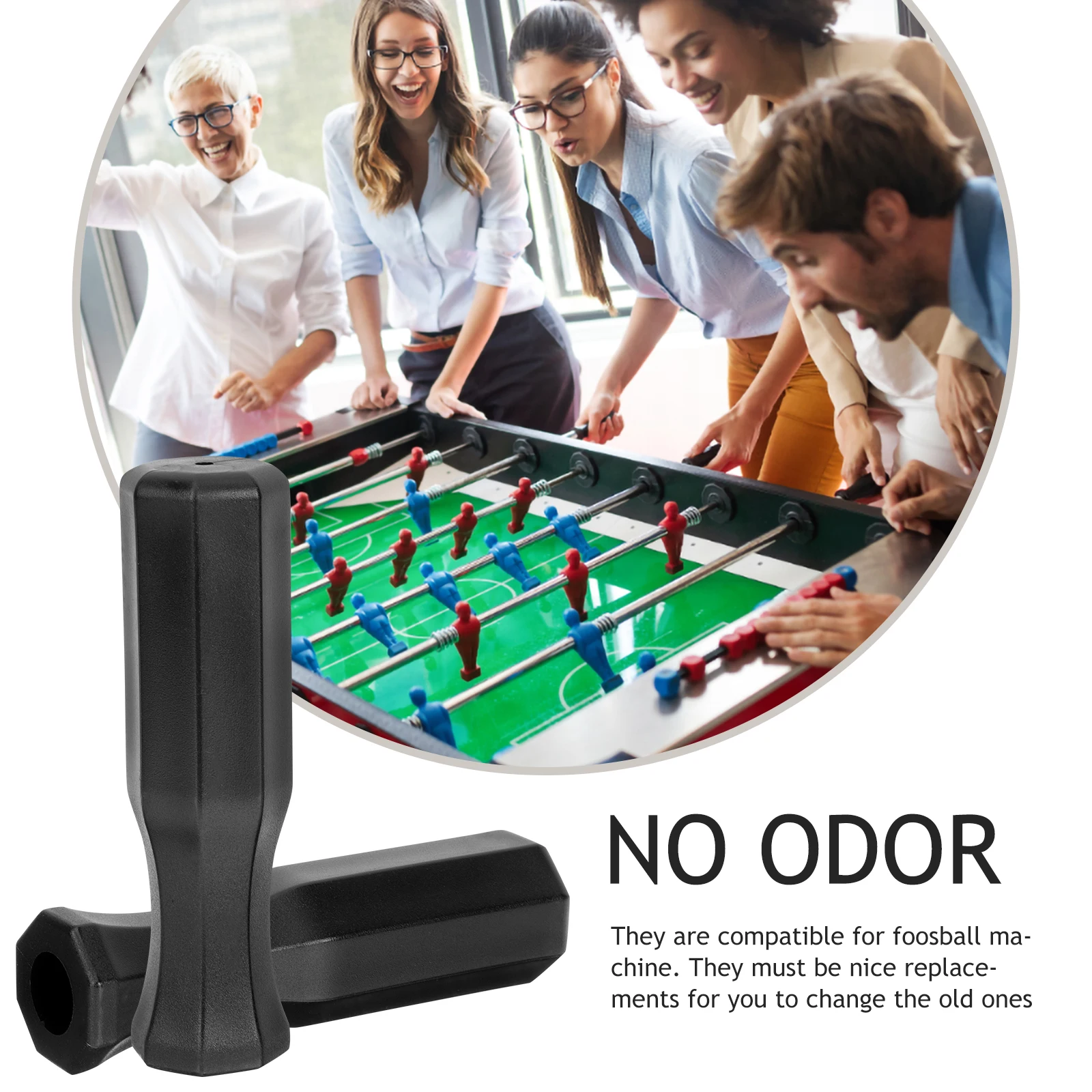 

10pcs Foosball Handle Professional Grips for Table Soccer Replacement Parts Accessories Plastic Rod Team Sports
