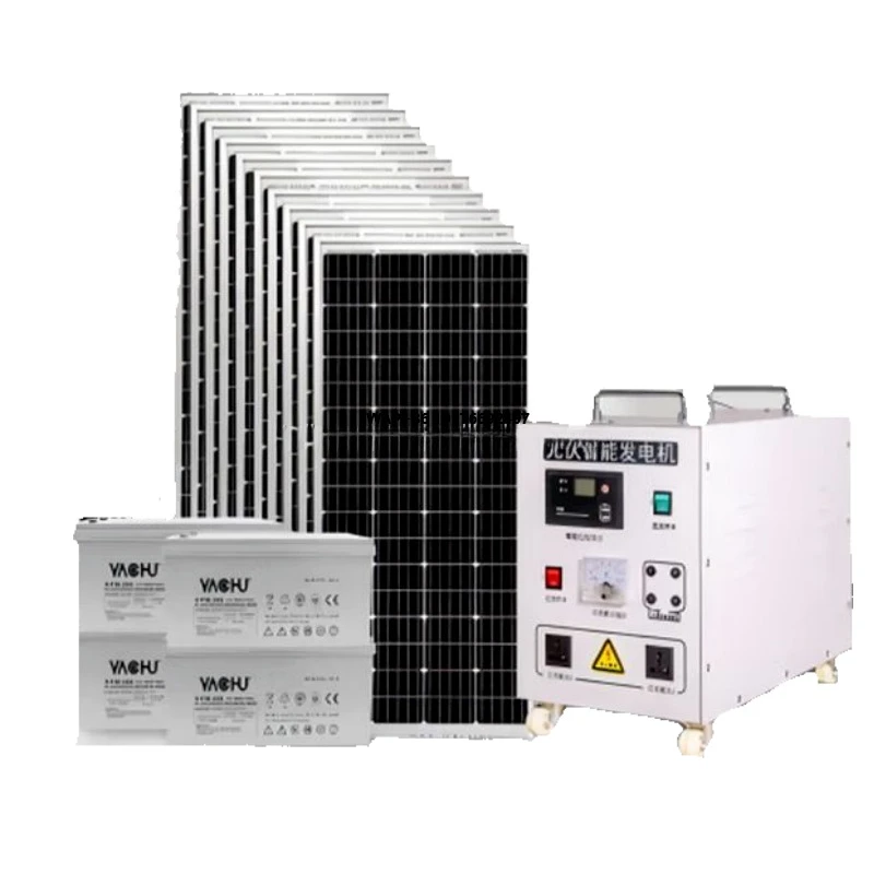 Complete 5kw  8kw 10kw  Off-Grid Solar System Kits Full Set of for Home Panels With Battery and Inverter 20 Kwh Unit