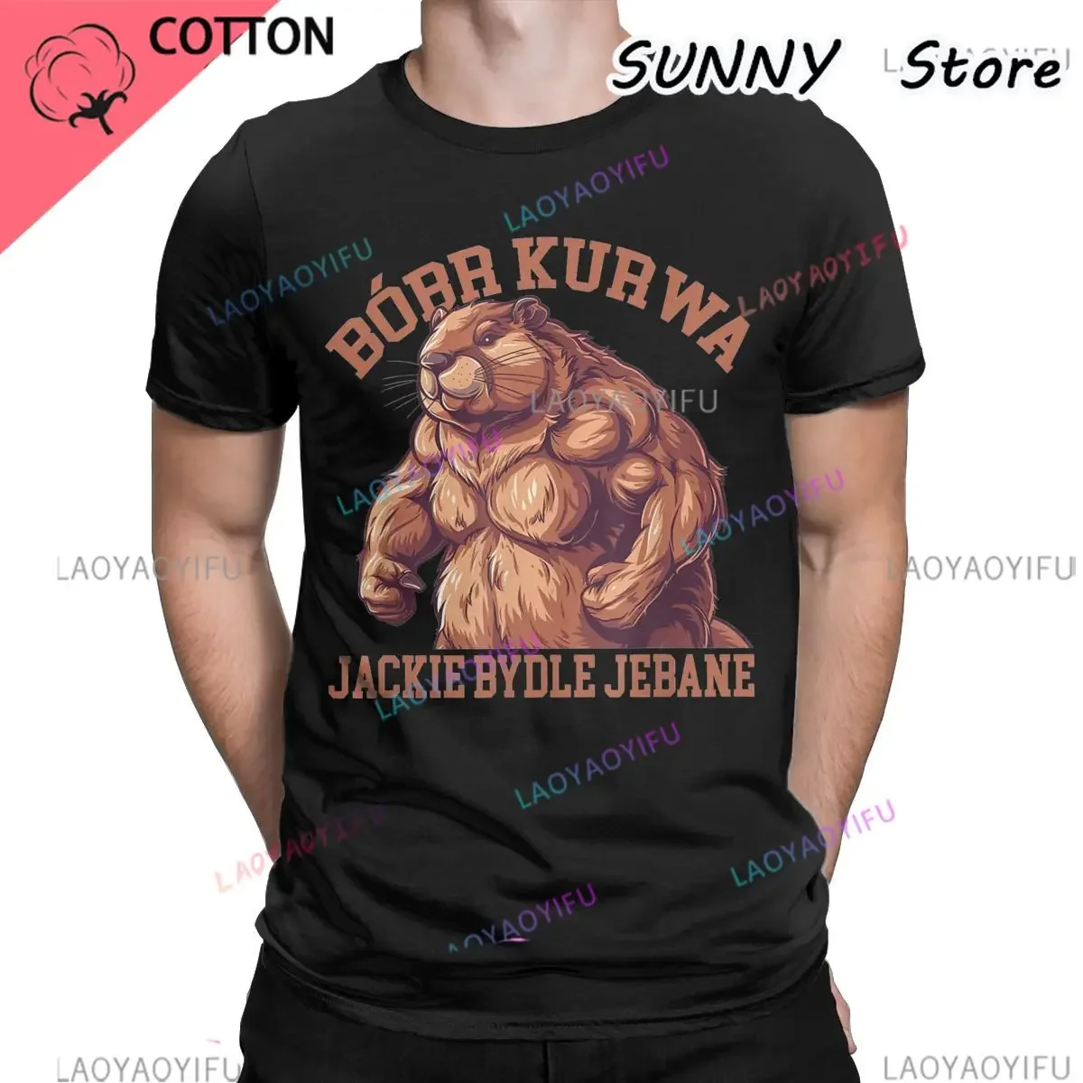 Summer Bobr Kurwa Bober Beaver for Men Women T Shirts Poland Polish Animal Meme Apparel Novelty Tees T-Shirt