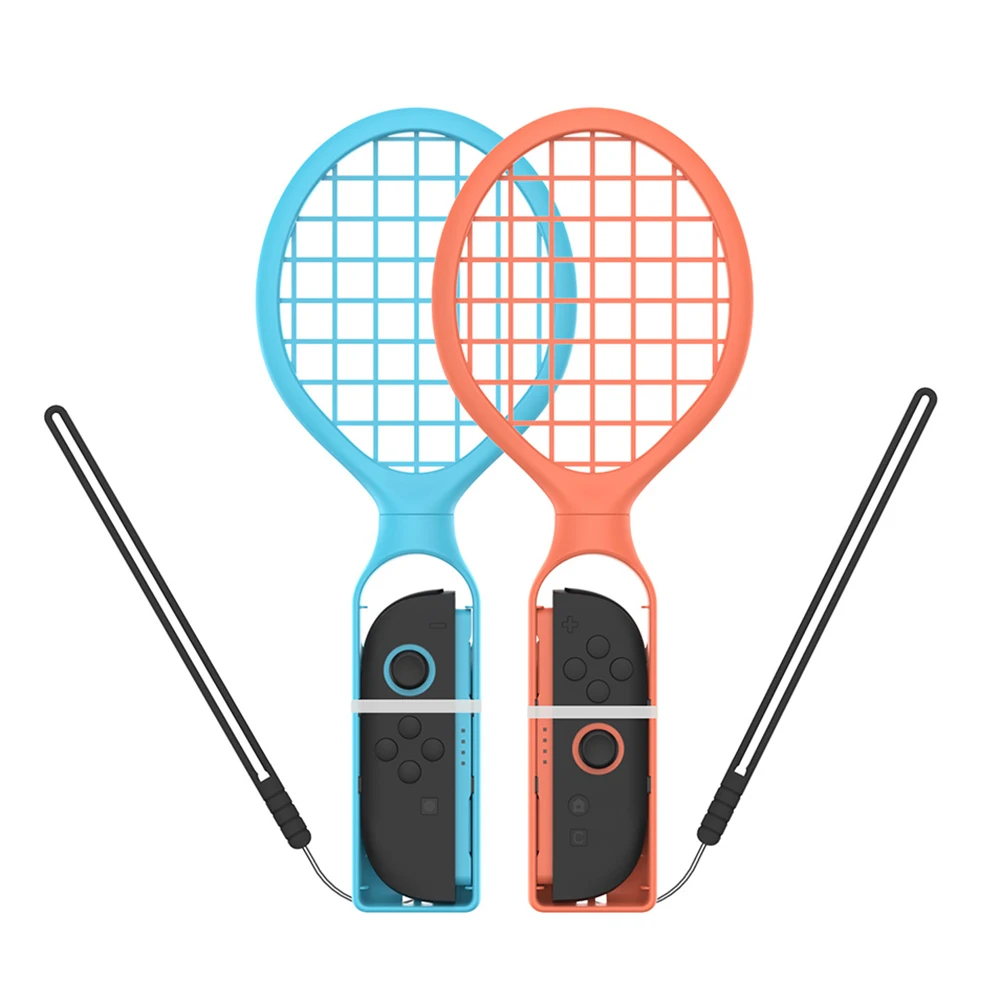 2 قطعة مضرب تنس للتبديل 2 مضرب تنس قبضة تحكم قبضة ملحقات التنس لنينتندو للتبديل/OLED Joy-Con