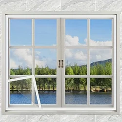 Customizable Size Anti-mosquito Window Screen Magic Self Adhesive Window Mosquito Net Summer Insect Mosquito Nets for Windows