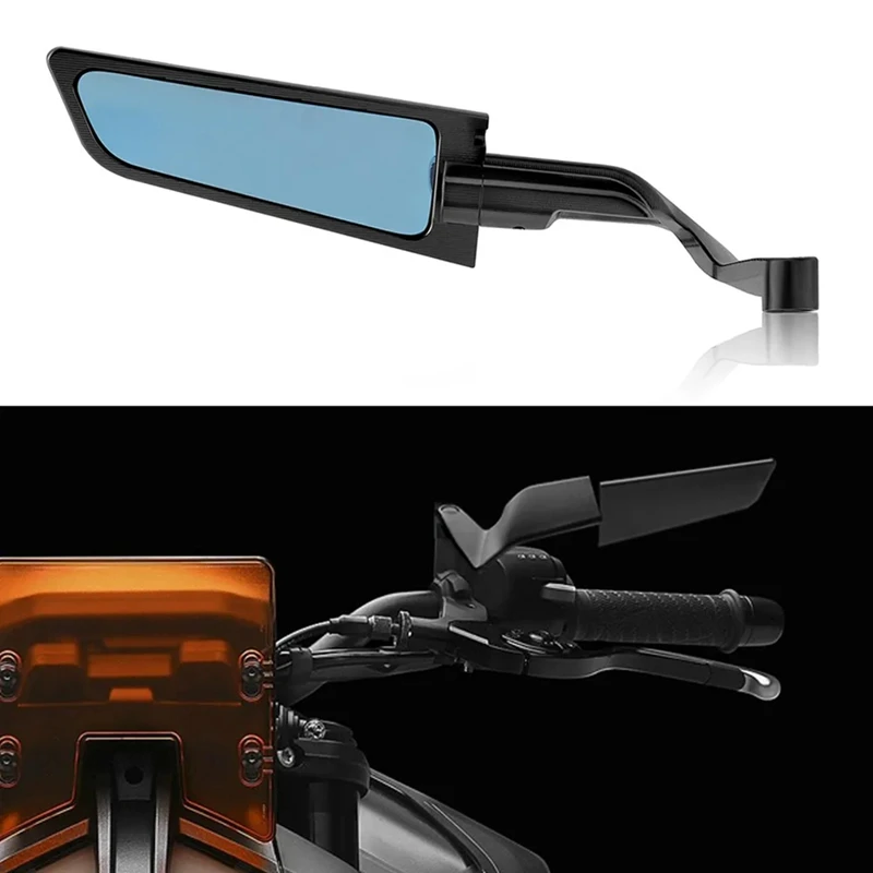 Motorcycle Mirror CNC Aluminum Side Rearview Blue Anti-Glare For 890 Duke R 2021 For 790 Duke 2018 2019 2020 Replacement