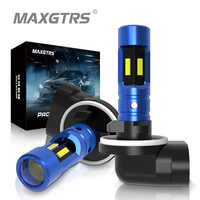2x Front Fog Bulb Lamp H1 H3 H27 880 881 1860 Chip Car LED Headlight Daytime Runing Light DRL 6000K White 3000K Gold Ice Blue