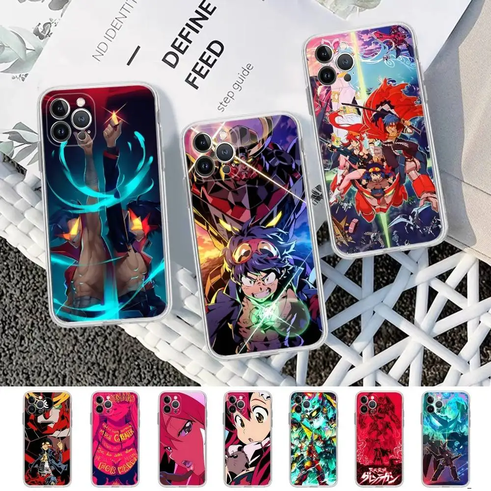 

Cartoon Hot Anime T-Tengen T-Toppa Phone Case For IPhone 11 13 16 12 17 14 15 Pro Max Plus Soft Clear Back Cover Coque