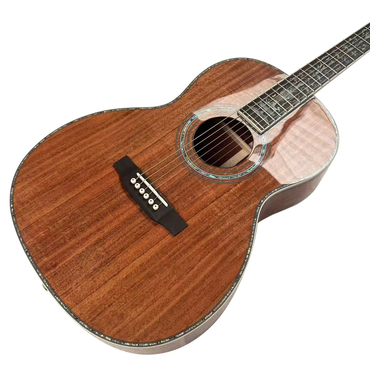 Professional Performance Professional Performance, 000 style 45 version Acoustic Guitar, Brown Natural KOA Wood Color, High-end