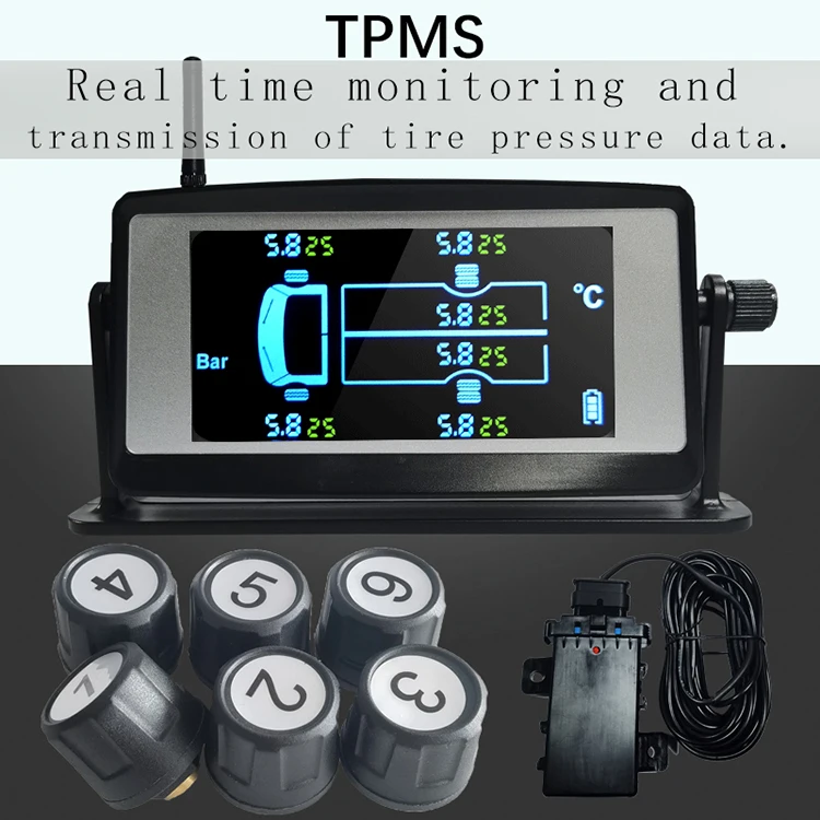 TPMS Tyre Pressure Monitoring Intelligent System with Precision Internal External Sensor