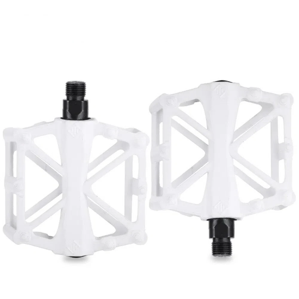 1 Pair Double Ball Bicycle Pedals Ultra-Light Anti Skid Mountain Bike Pedals Aluminum Alloy Flat Cycling Treadle Platform