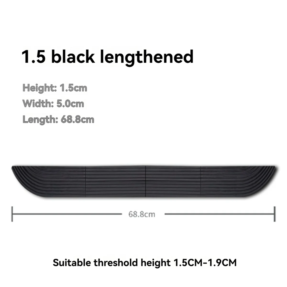 حصيرة تسلق منحدر الخطوة A20M تدعم عتبة 1.5-1.9 سم المطبقة على معظم الروبوتات الكاسحة في السوق باللون الأسود