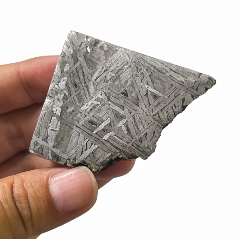 Natural Muonionalusta Meteorite Multi‑Face Thick Block Clear Widmanstätten Veins For Meteorite Collectors QC895
