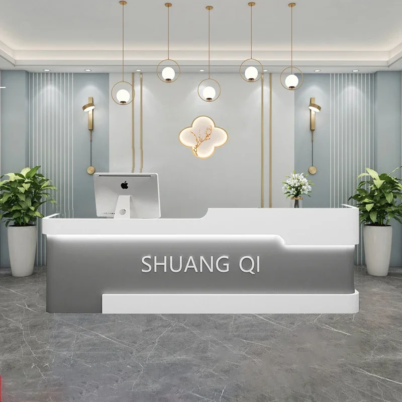 

Podium Reception Desk Register Banco Lectern Simple Reception Desk Consul Standing Conference Mostrador Recepcion Room Furniture