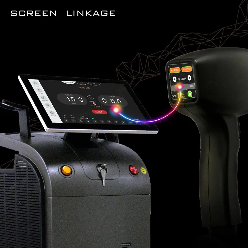 

Portable 808 1064 Alexandrite Device 3 Waves Permanent Professional Diode Ice Titanium Laser Body Hair Removal Machine