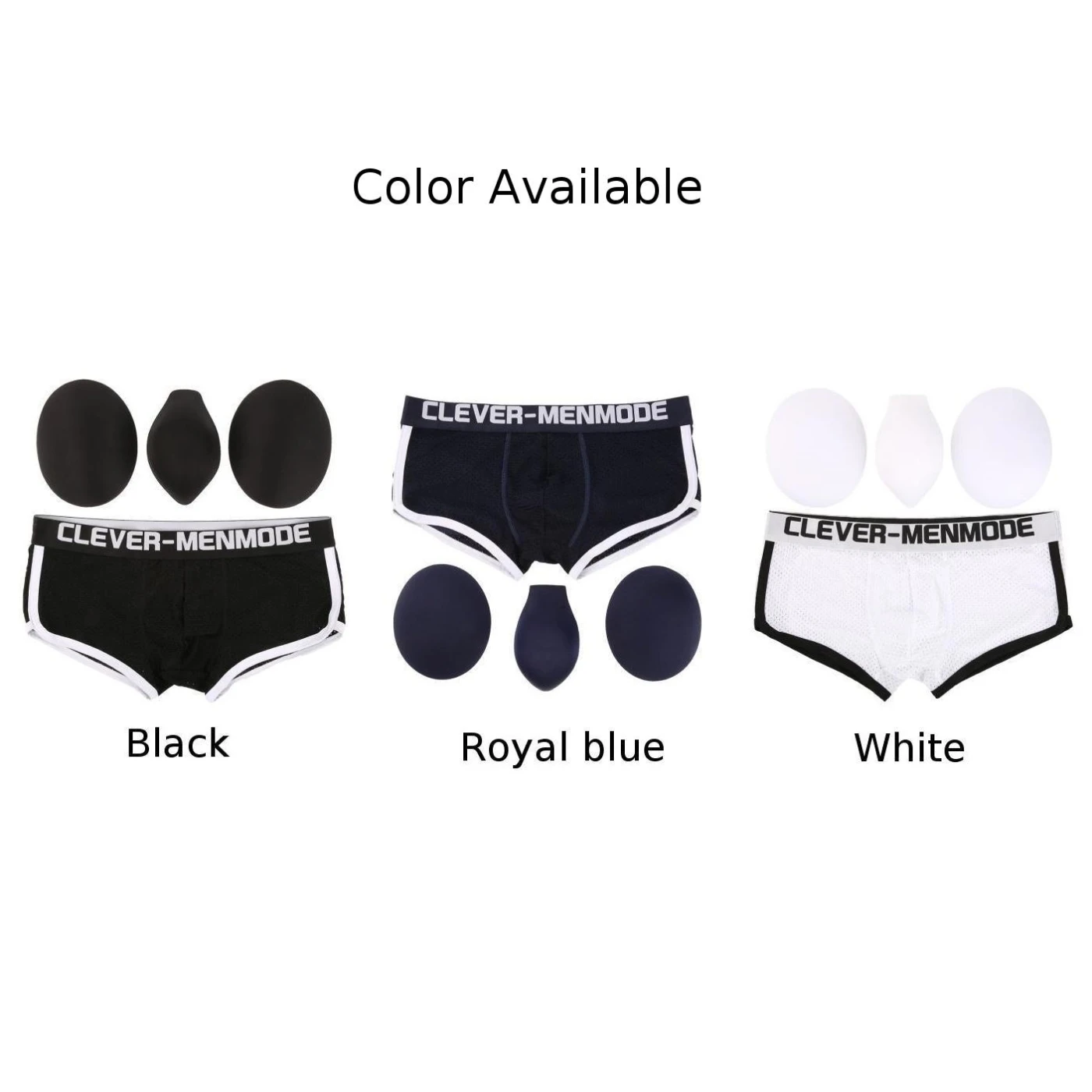 Men Underwear Boxers Padded Enhancing Removable Front Bottom Breat Panties Breathable Pouch Bulge Underpants Male Trunks