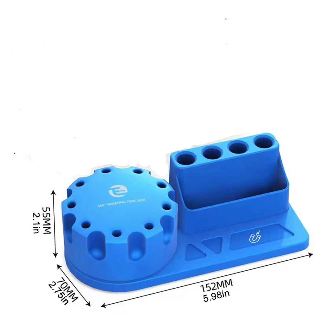 Multi-function Screwdriver Tweezers Storage Box Rotating 360° Tools Rack Screwdriver Stand Holder for Maintenance repair tools