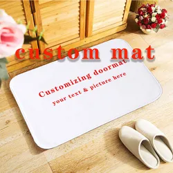 Personlized doormat Custom mat anti-slip door mat, print your design picture photo, customized Carpet for Bath Door Living Room