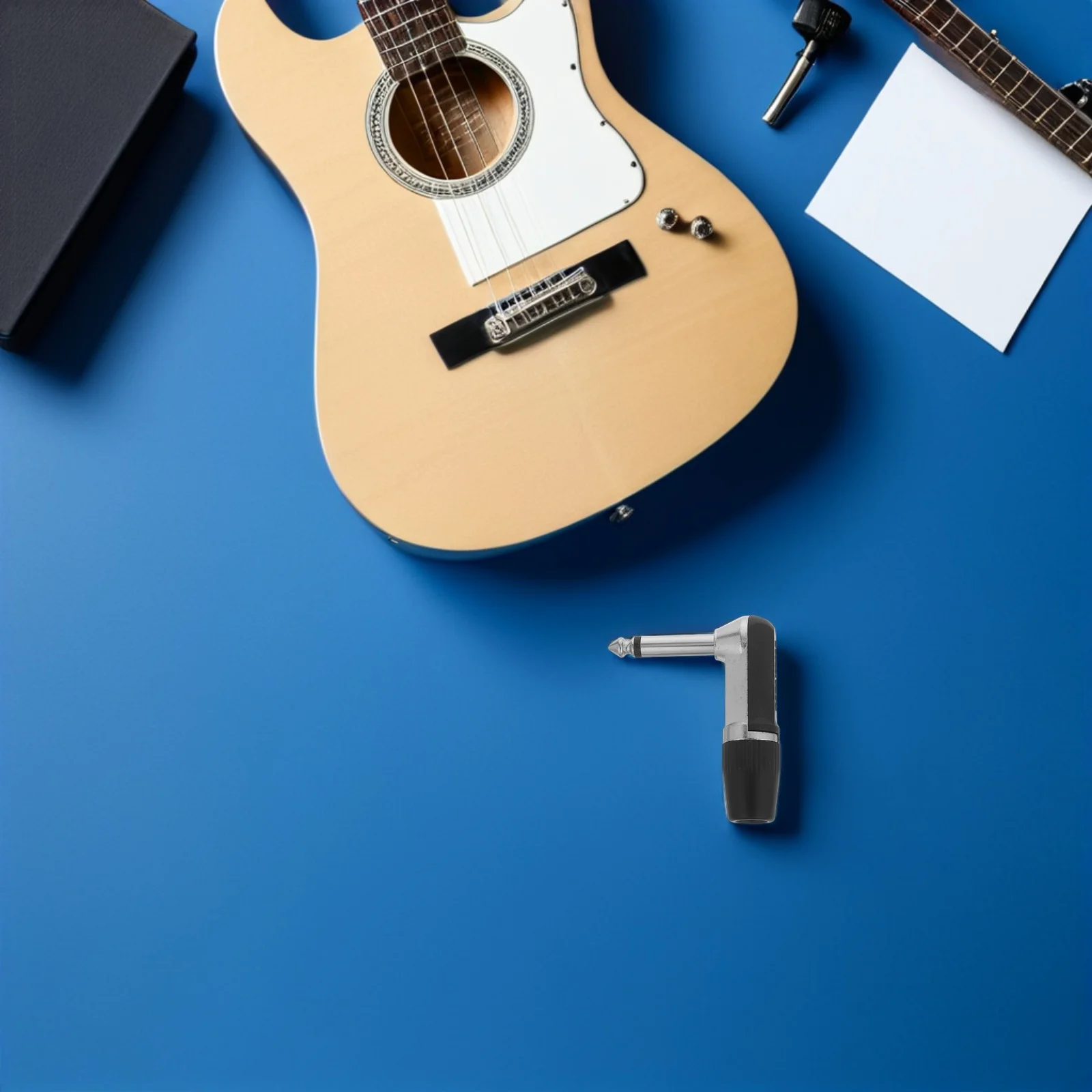 

4Pcs Mono Microphone Plug Right Angle 6.5mm Heavy Duty Audio Connector Precision Welding Technology for Stable Signal