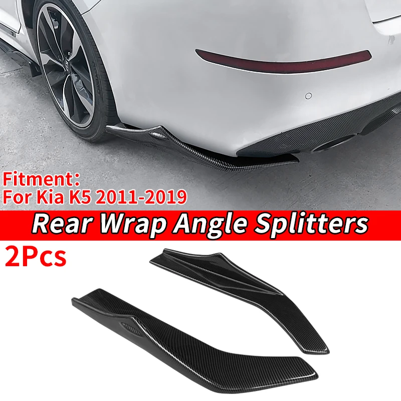 

Car Accessories Rear Bumper Splitters Trunk Lip Spoiler Wing Diffuser Wrap Angle Anti-Collision Protection For 2011-2019 Kia K5