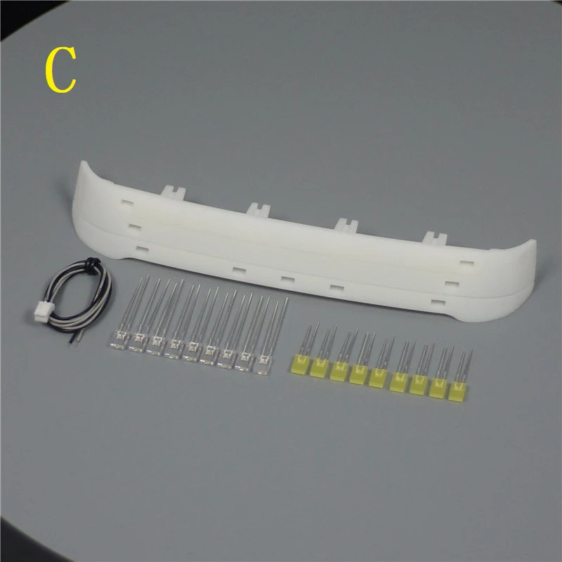 Decorazione del tetto della visiera parasole di simulazione LED per 1/14 Tamiya RC Truck ribaltabile VOLVO FH16 750 56360 Car