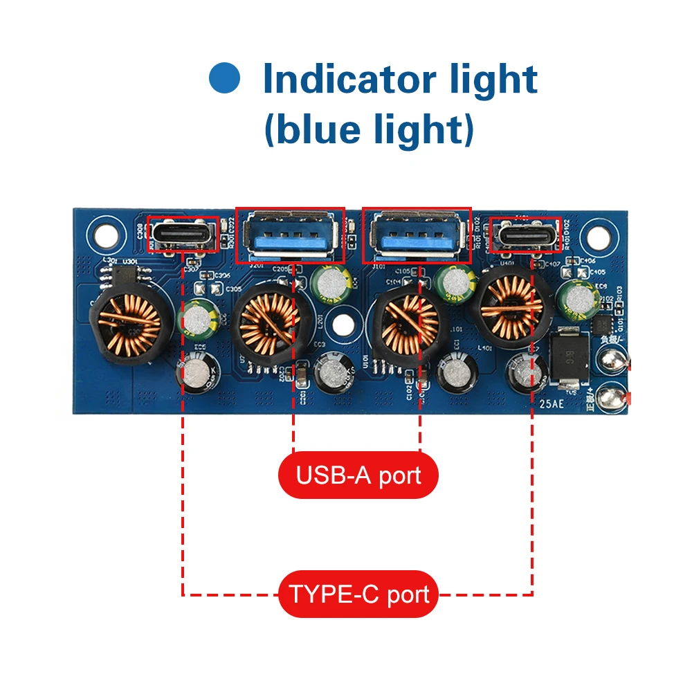 PD QC 18W/27W Fast Charging Module All-Protocol Smartphone Charger Module DC Car Energy Storage Modification Charging Board