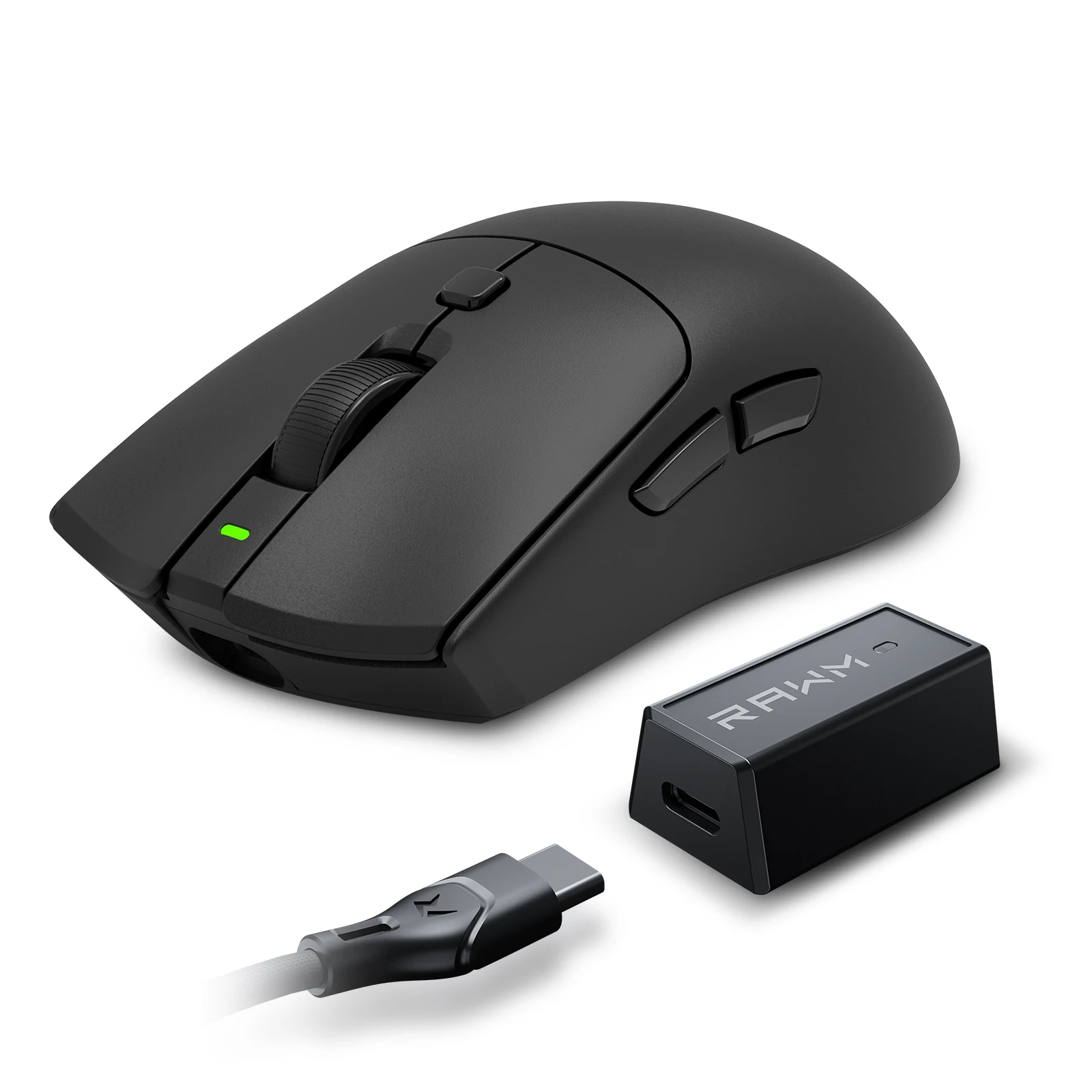 RAWM SH01 8K Wireless Gaming Mouse, PAW3395 26K DPI , 60g Lightweight, Nordic 52840, 600 mAh Rechargeable Gaming micei