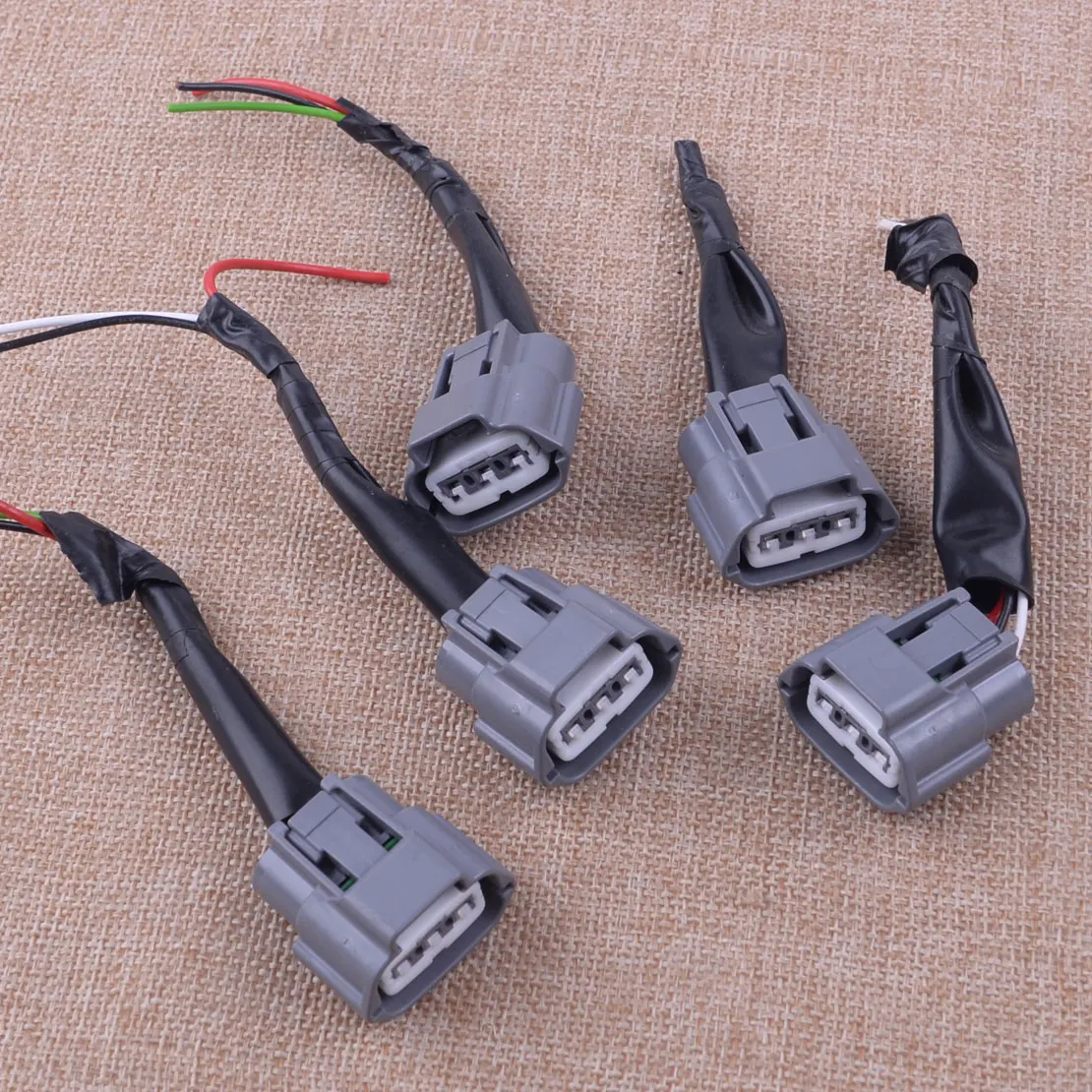 5Pcs Ignition Coil Pack Wiring Harness Connector Plug Fit For Nissan Altima Sentra X-Trail 2001-2007 2008 2009 2010 2011 2012