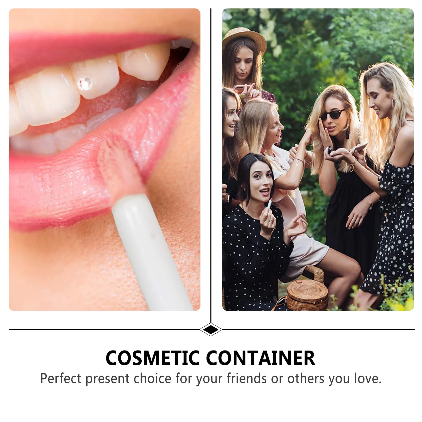 6Pcs DIY Lip Gloss Tube Ice Cream Design Lipstick Bottle Set Portable Mini Container for Personalized Beauty Projects