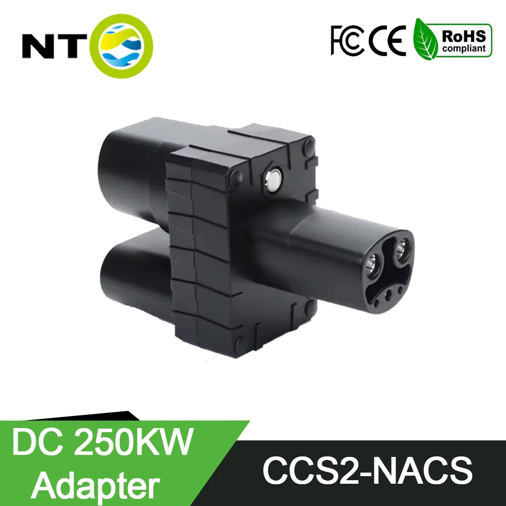 

NTO CCS2 to NACS EV Charger Adapter Compatible With Tesla Model 3/X/Y 250kW Max Fit For Tesla CCS2 Adapter