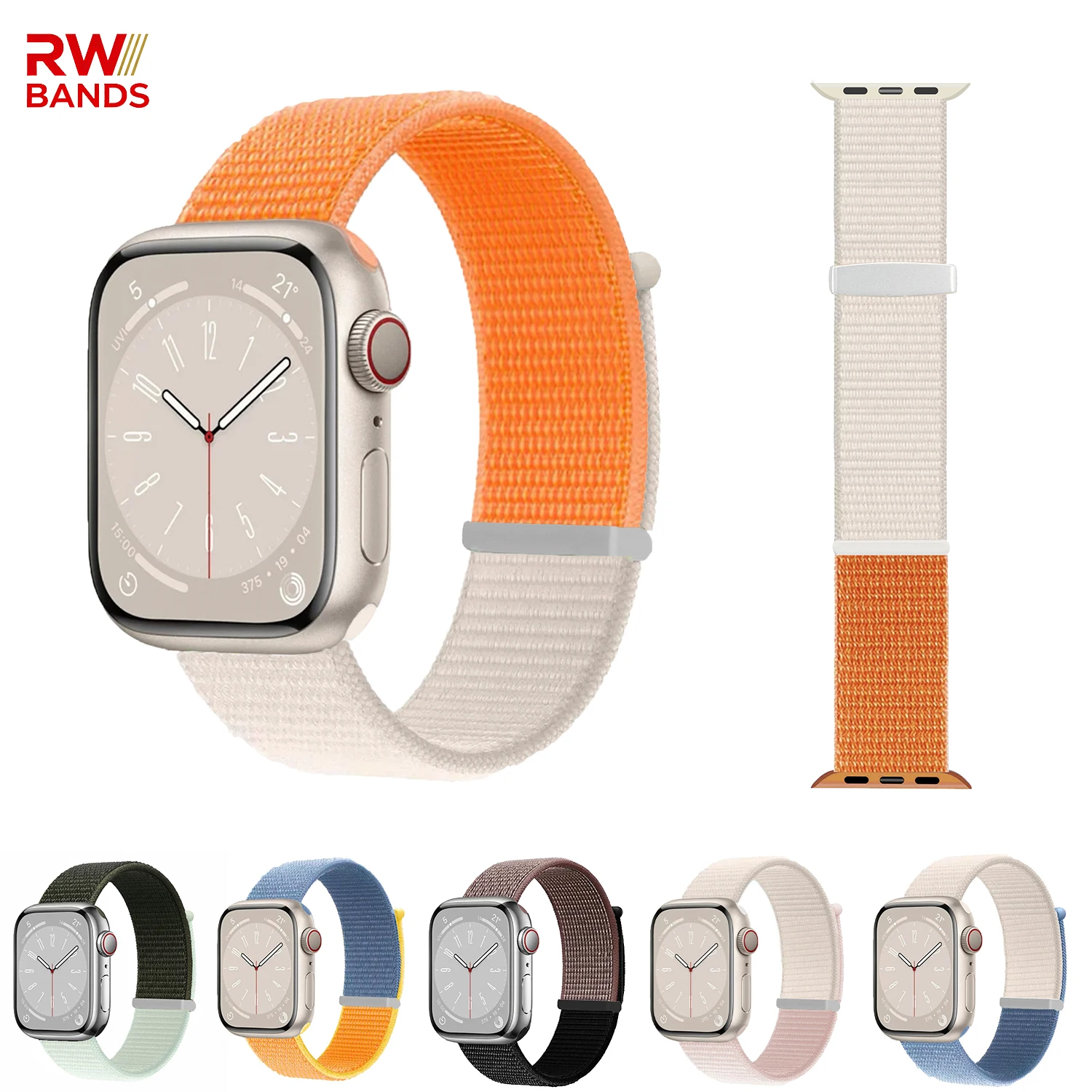 Hochwertige Nylon-Schlaufenbänder für Apple Watch Band 46 mm 45 mm 41 mm 42 mm 44 mm Armband Correa iwatch Serie 11 9 10 8 7 6 5 4 SE3