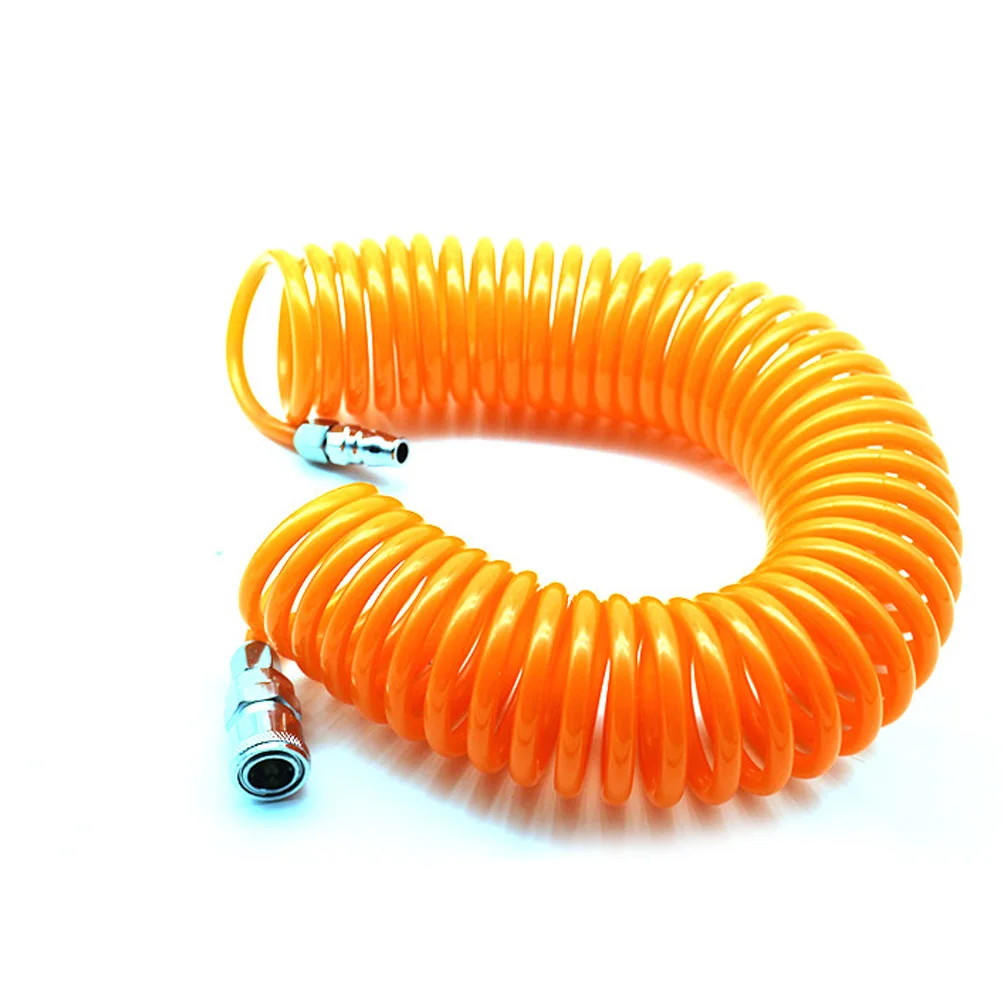 

1PC 9M Air Hose Compressed Air Hose Retractable PU Pneumatic Hose Recoil Air Hose Double End Pneumatic Compressor Tool