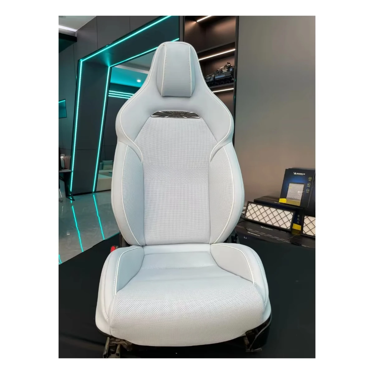 Car Accessory Sports Seats For Tesla Model Y Upgrade Sponge Leather Cover Customization Racing Bucket Seat