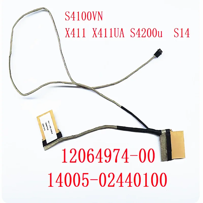 Genuine New For ASUS S410U S4100VN S4200U X411 12064974-00 Laptop LCD/LVDS/LED Flex Cable