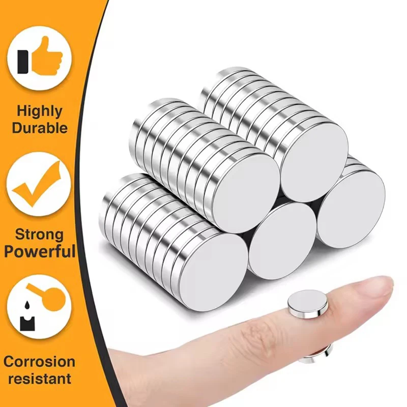10 x 3 kleine runde Kühlschrankmagnete, superstarker magnetischer, leistungsstarker Magnet für Gebäude, wissenschaftliches Handwerk, Büro, Whiteboard, Heimdekoration