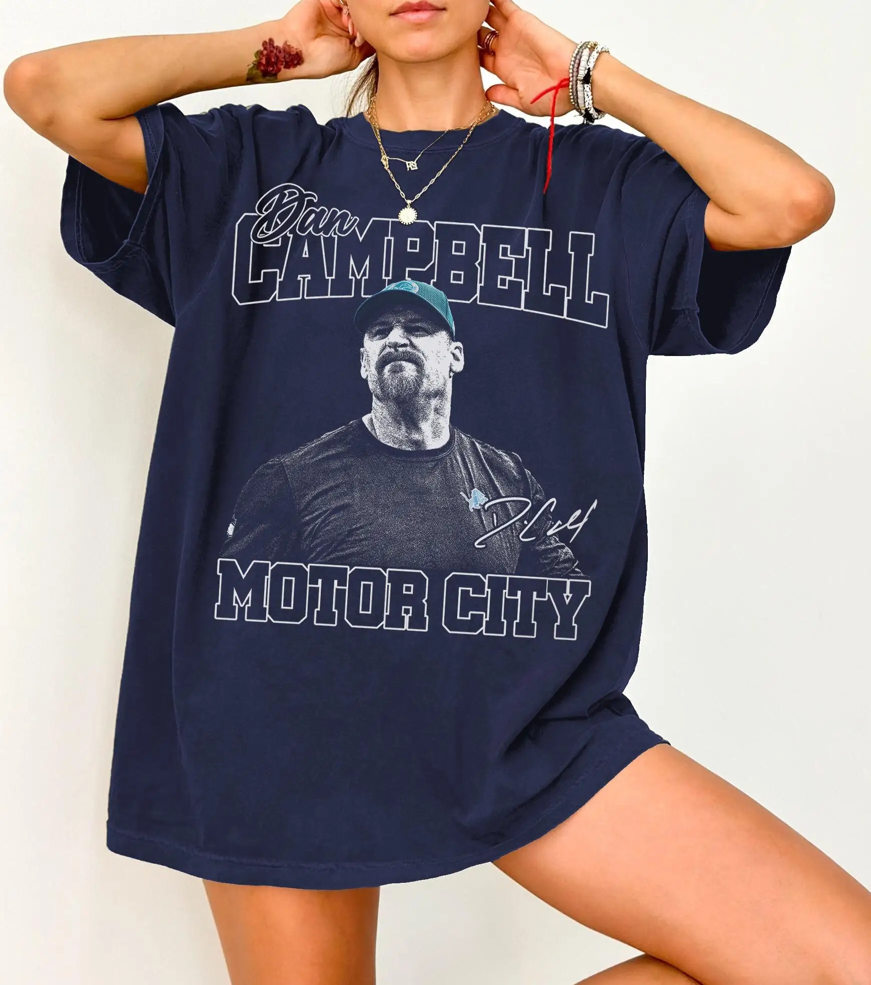 تي شيرت دان كامبل موتور سيتي ديترويت لكرة القدم للجنسين تي شيرت مدرب كرة القدم