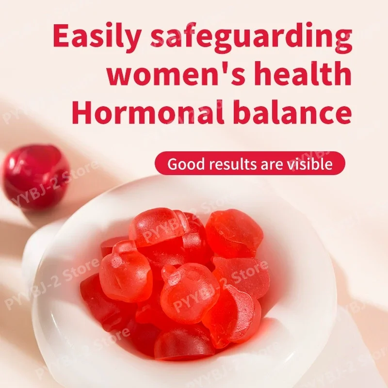 Menopause Balance Gummies with Hormonal Balance Support Women‘s Hormone Health Black Cohosh, Lemon Balm Extract 60 Gummies