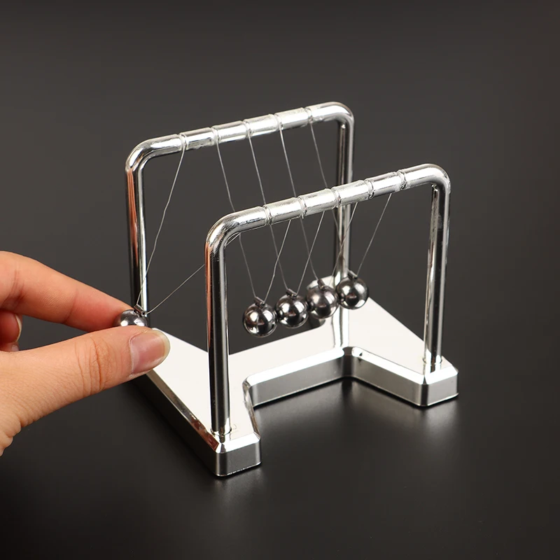 1 Set Stress Relief Gifts Newton's Cradle Balance Steel Ball Teaching Supplies Physics Science Pendulum Desktop Toys Home Decor