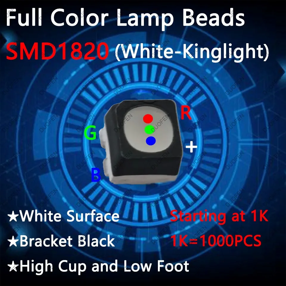 Kinglight  Outdoor RGB lamp beads,SMD1415/SMD1820/SMD2525/SMD2727, 1K=1000pcs,Start at 1K for sale,used for LED repair