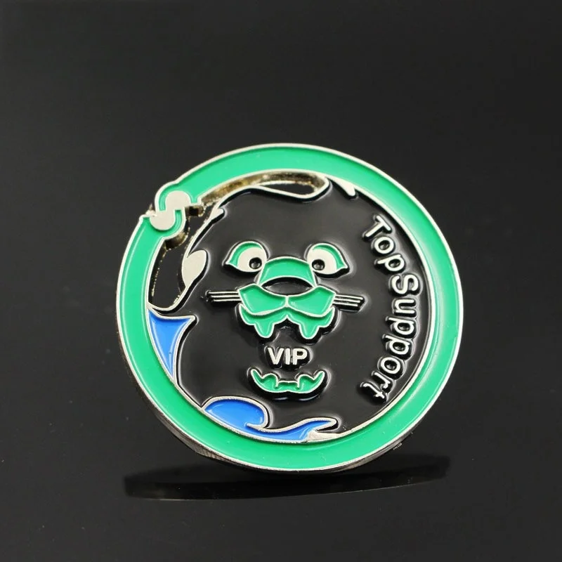 Customized Lion Shaped Badges, Metal Badges with Your Own Logo, Zinc Alloy Pins, Hot Selling