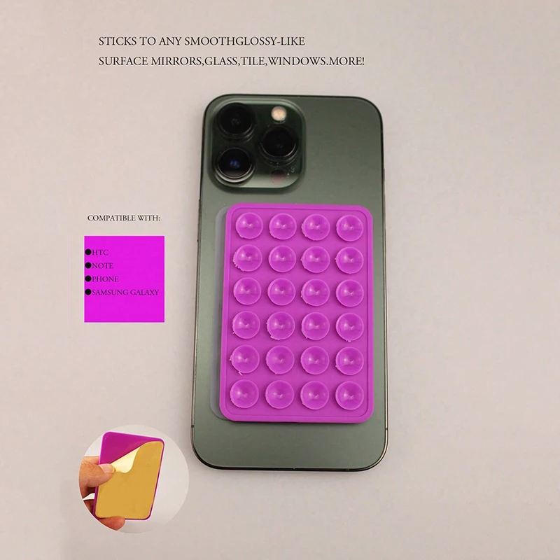 Silicone Suction Silicone Suction Cups Square Phone Case Back Silicone Suction Cups Large Suction Silicone Cell Phone Holder Cup - Image 6