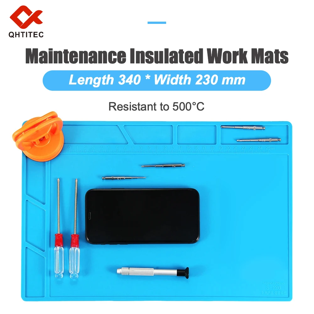 Anti-static ESD Soldering Silicone Mat Heat-Resistant Work Pad For Hot Air Gun Soldering Station Repair Desoldering Platform