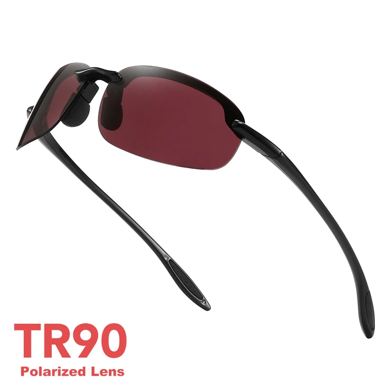 Lunettes de soleil de sport polarisées TR90, matériau flexible et durable, protection UV pour la conduite, la pêche, le golf, le cyclisme, unisexe