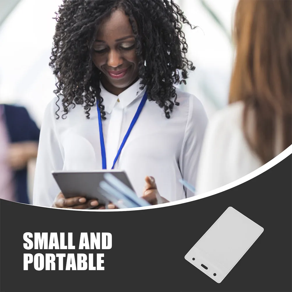 

Набор из 6 прочных прозрачных водонепроницаемых держателей для карт из ПВХ: защита для удостоверений личности, бейджей, именных бирок, кредитных и членских карт, для офиса и школы