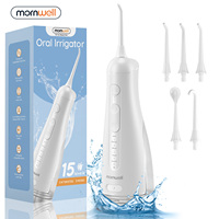 Water Dental Flosser,300ML Tank DIY Mode Rechargeable Oral Irrigator,IPX7 Waterproof 5 Modes 3 Pressure Irrigate for Teeth Clean