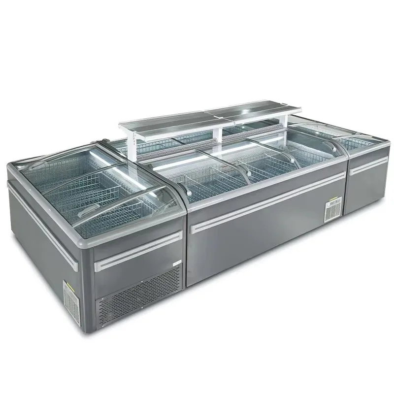 Glass Top Chest Freezer With R290 Refrigerant, Flexible Combination For Commercial Fridge And Freezer