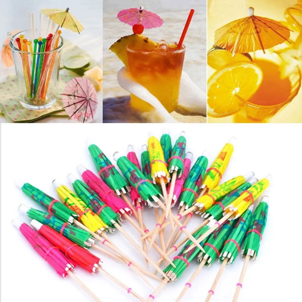 

Event 50pcs Wedding Party Paper Umbrellas Toothpick Parasols Drinks Sticks
