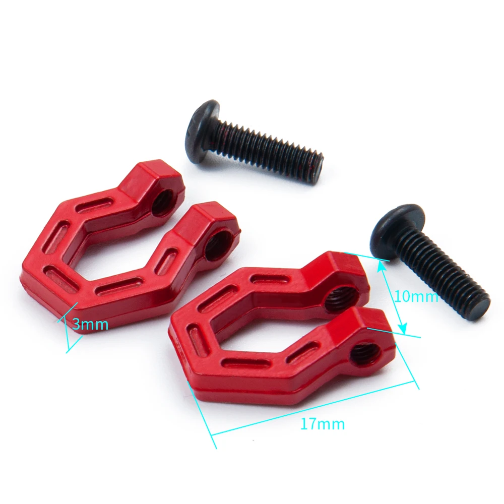 YEAHRUN RC Car Metal Trailer Tow Hook Accessories for 1:10 RC Crawler TRX-4 TRX-6 Axial SCX10 90046 AXI03007 Redcat MST