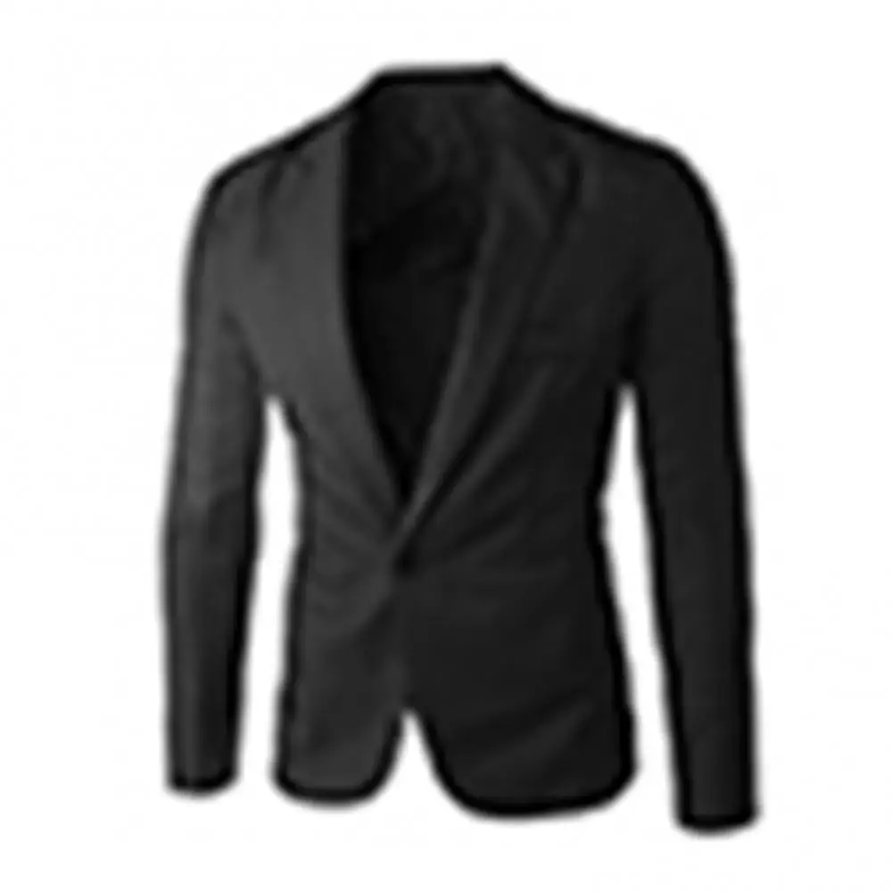 Cappotto da uomo slim fit con risvolto a maniche lunghe in tinta unita con tasca con un bottone Cappotto da uomo slim stile coreano Cappotto casual