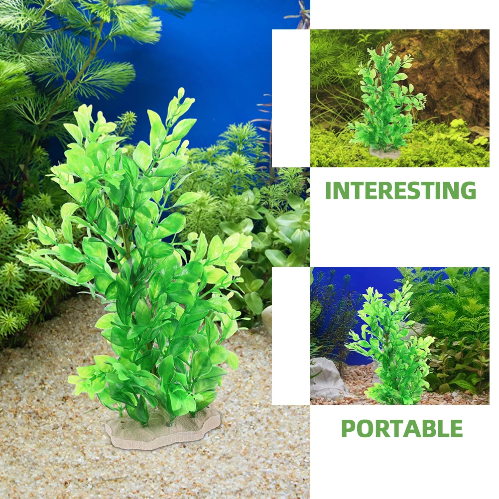 

2 Pcs Simulated Water Grass Decoration Plants Aquarium Fish Tank Artificial for Decorations