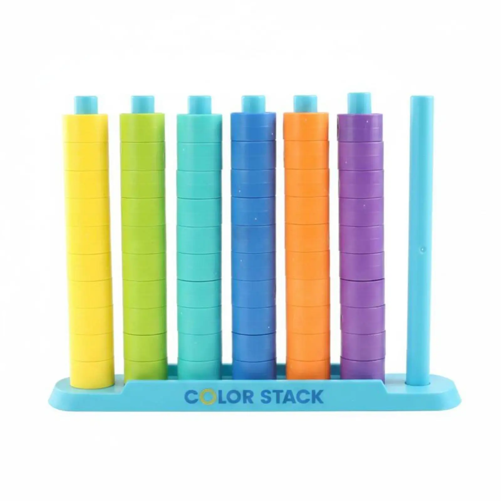 Educational Beads Educational Learning Game Colorful Stack Puzzle Cognitive Intelligence Toy for Boys and Girls