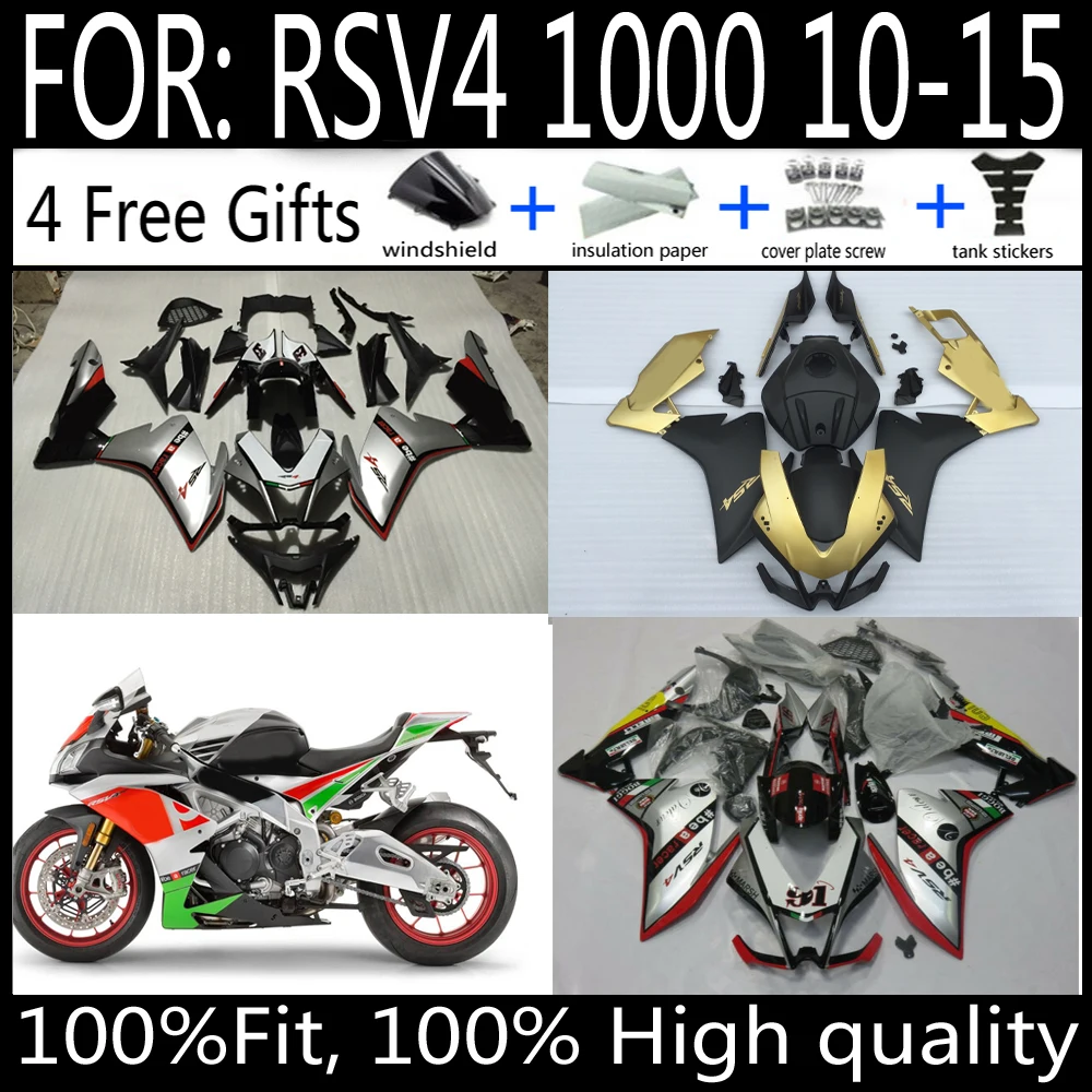 

For Aprilia RSV4 RS1000 RS V4 RS 1000 2010 2011 2012 2013 2014 2015 Motorcycle Accessories Whole Fairings ABS Kits Bodywork